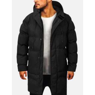 A men's winter jacket featuring a stylish quilted design, made from warm, durable materials, perfect for cold weather. The jacket combines functionality with modern aesthetics 0