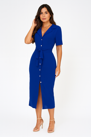 Women’s Tailored Shirt Dress – Elegant Fit for Everyday Wear