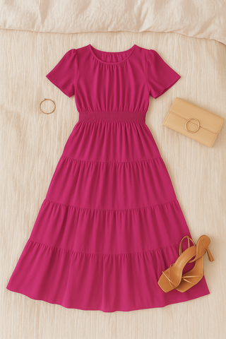 Women’s Vintage-Inspired Long Dress – Light, Elegant & Flowy