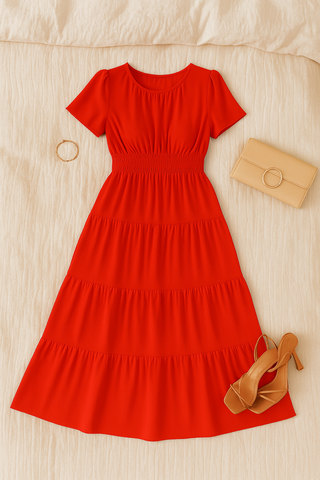 Women’s Vintage-Inspired Long Dress – Light, Elegant & Flowy