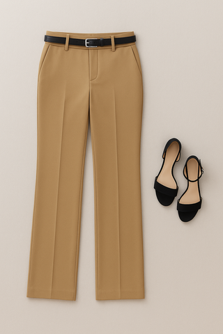 Women’s High-Waisted Pencil Pants – Korean Office Style
