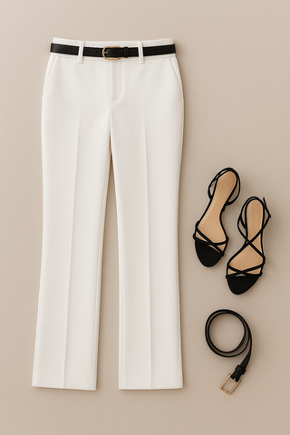 Women’s High-Waisted Pencil Pants – Korean Office Style