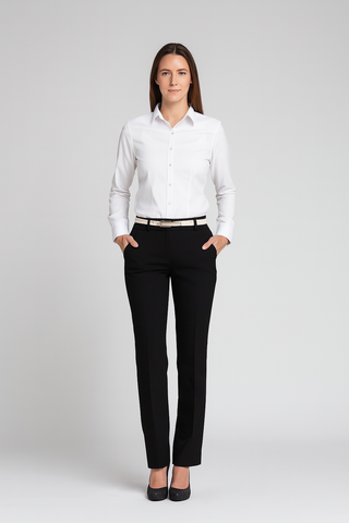 Women’s High-Waisted Pencil Pants – Korean Office Style