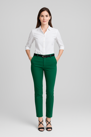 Women’s High-Waisted Pencil Pants – Korean Office Style