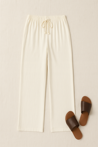 Women’s High-Waisted Wide-Leg Pants – Flowing & Elegant Fit