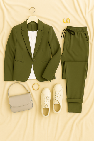 Women’s Two-Piece Blazer Set – Elegant, Comfortable & Polished