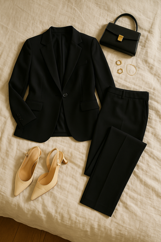Women’s Business Set – Slim-Fit Blazer & Pants for Professional Style