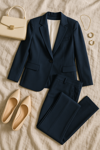 Women’s Business Set – Slim-Fit Blazer & Pants for Professional Style