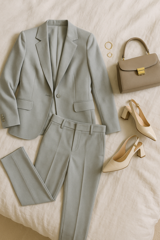 Women’s Business Set – Slim-Fit Blazer & Pants for Professional Style