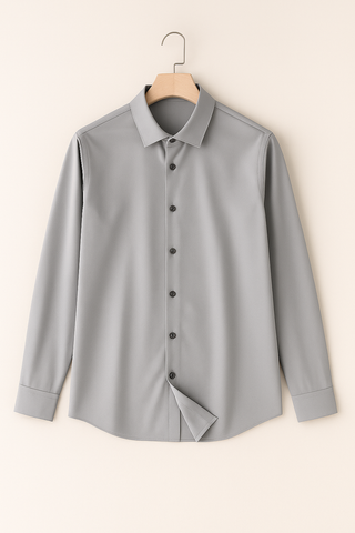 Men’s Casual Button-Up Shirt – Relaxed Fit & Breathable Design