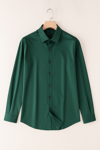 Men’s Casual Button-Up Shirt – Relaxed Fit & Breathable Design