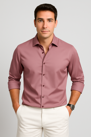 Men’s Casual Button-Up Shirt – Relaxed Fit & Breathable Design