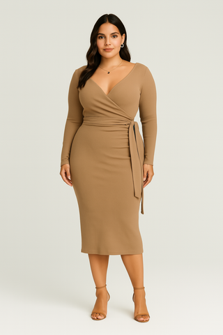 Women’s Pleated Maxi Dress – Elegant Fit for Autumn & Winter