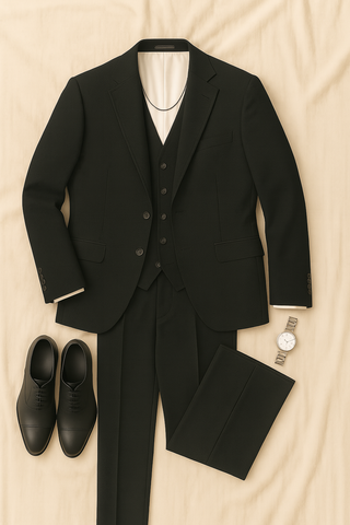 Men’s 3-Piece Suit – Tailored Formalwear for Events & Office