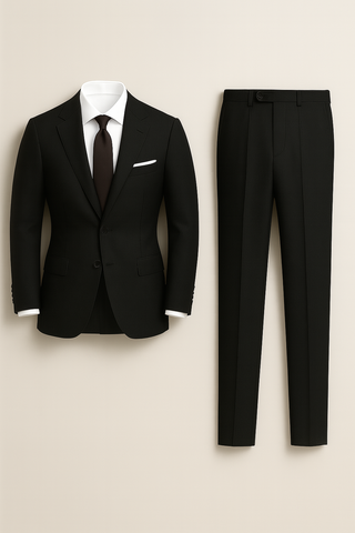 Men’s Slim Fit Tuxedo Suit – Two-Piece Formalwear with Notch Lapel