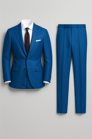 Men’s Slim Fit Tuxedo Suit – Two-Piece Formalwear with Notch Lapel