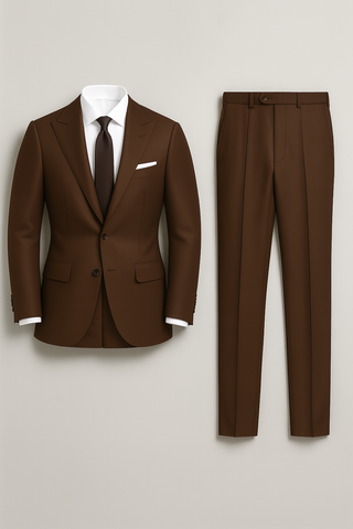 Men’s Slim Fit Tuxedo Suit – Two-Piece Formalwear with Notch Lapel