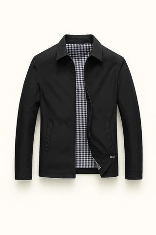 Men’s Elegant Jacket – Classic Straight-Cut for Transitional Seasons
