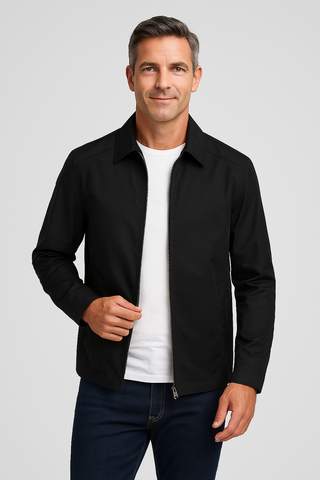 Men’s Elegant Jacket – Classic Straight-Cut for Transitional Seasons