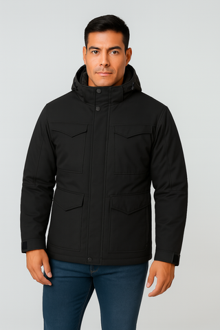 Men’s Military Parka Jacket – Windproof & Thermal for Winter Weather