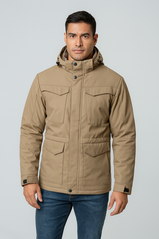 Men’s Military Parka Jacket – Windproof & Thermal for Winter Weather