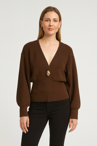 Women's Cardigan – Short & Loose, Elegant & Warm