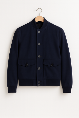 Men’s Bomber Jacket – Lightweight Button-Up for Spring & Fall