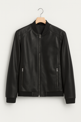 Men's jacket – Retro art with stand-up collar & fashionable