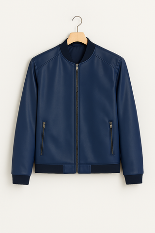 Men's jacket – Retro art with stand-up collar & fashionable