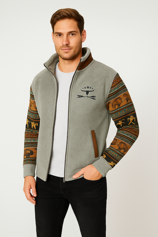 Men's jacket – Retro outdoor style, warm & versatile