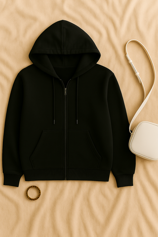 Women’s Zip-Up Hoodie – Sporty, Warm & Relaxed Fleece Style
