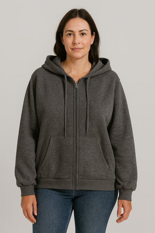 Women’s Zip-Up Hoodie – Sporty, Warm & Relaxed Fleece Style