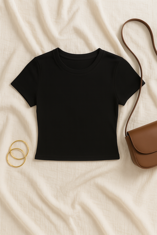 Women’s Y2K Baby Tee – Slim Fit, Cropped & Bold