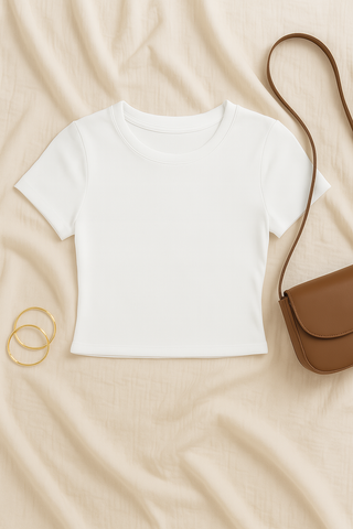 Women’s Y2K Baby Tee – Slim Fit, Cropped & Bold