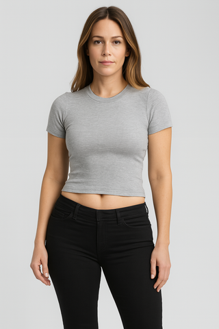 Women’s Y2K Baby Tee – Slim Fit, Cropped & Bold
